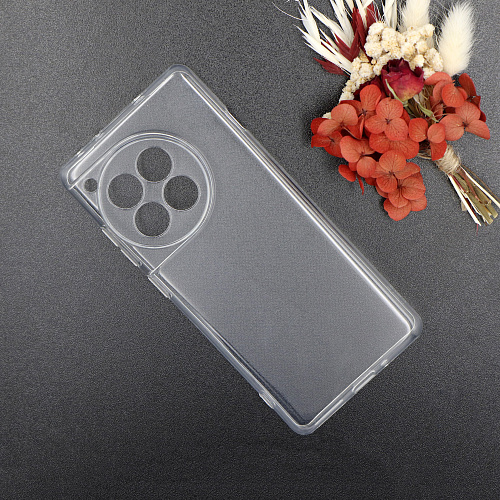 Чехол силиконовый для OnePlus 12R/Ace 3 (5G), с защитой камеры, X-CASE, прозрачный