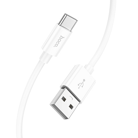 USB Кабель Type-C, HOCO, X87, силиконовый, 1м, белый