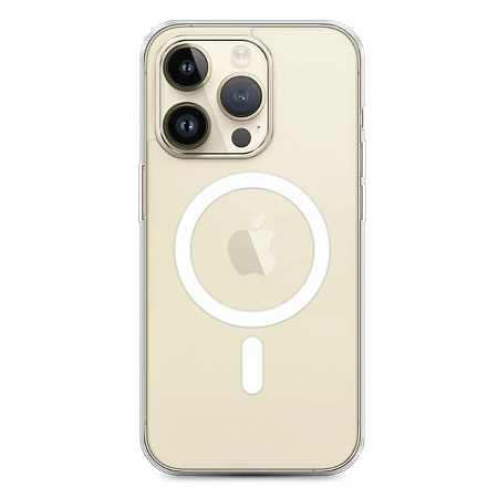 Чехол силиконовый для iPhone 14 Pro Max (6.7), Магнитный (MagSafe), X-CASE, прозрачный