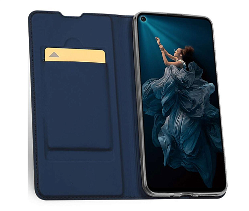 Чехол-книжка для Samsung Galaxy A02S, DU DU, боковой, синий