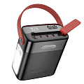 Универсальный Доп. Аккумулятор 80000mAh, J143, HOCO, выход: 1 USB 22.5W+ 2 USB 5V/2+2 PD 20W, черный