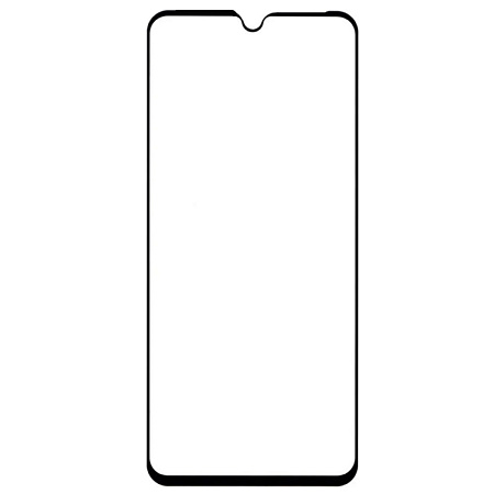 Защитное стекло на Realme Narzo 50A, прозрачное с черной рамкой, X-CASE