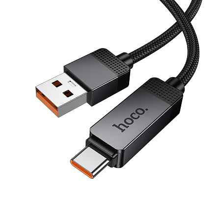 USB Кабель Type-C, HOCO, U154, 100W, 1м, с дисплеем, черный