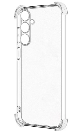 Чехол силиконовый для Samsung Galaxy A14 (4G/5G), усиленные края, с защитой камеры, X-CASE, прозрачный