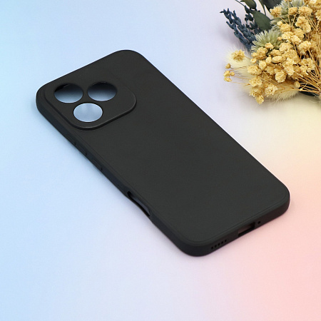 Чехол силиконовый для Honor 400 Lite, с микрофиброй внутри, с защитой камеры, X-CASE, черный