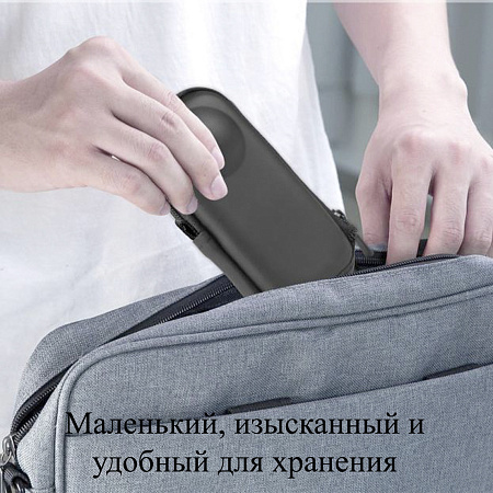 Сумка - чехол для экшн камеры Insta360 X5/X4, с карабином, PULUZ, черный