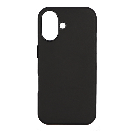 Чехол-накладка для iPhone 16, экокожа, магнитный (MagSafe), без лого, X-CASE, черный