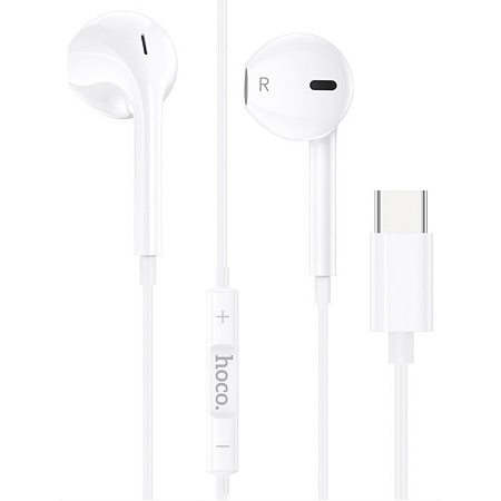 Проводные наушники M80 Type-C  Original series earphones, HOCO, белые