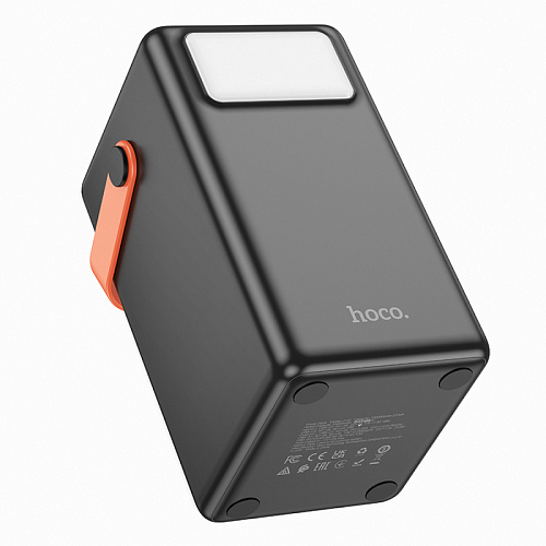 Универсальный Доп. Аккумулятор 100000mAh, J142, HOCO, выход: 6 USB, 1 PD 20W, черный