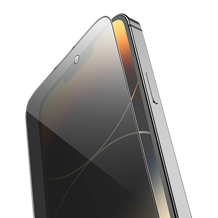 Защитное стекло для iPhone 15 Plus//16 Plus, G15, HOCO, Guardian shield series full-screen anti-spy, черное