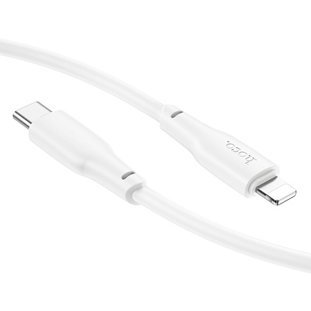Кабель Lightning to Type-C (PD), HOCO, X93, 1м, 20W, белый