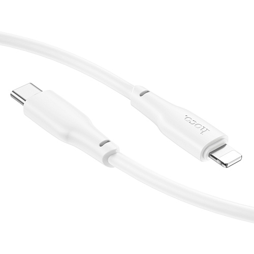Кабель Lightning to Type-C (PD), HOCO, X93, 1м, 20W, белый