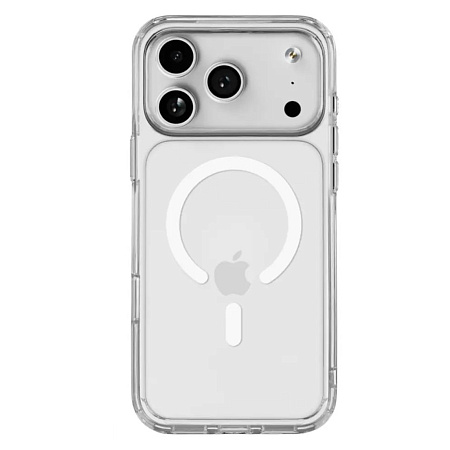 Чехол силиконовый для iPhone 17 Pro, Магнитный (MagSafe), X-CASE, прозрачный