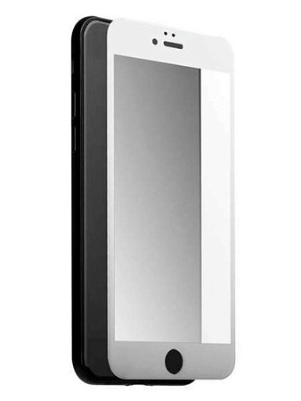 Защитное стекло на iPhone 6 Plus/6S Plus, 3D матовый белый, X-CASE