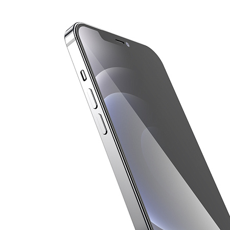 Защитное стекло на iPhone 12 (6.1)/12 Pro (6.1) G11, HOCO, Full screen HD privacy protection tempered glass, черное