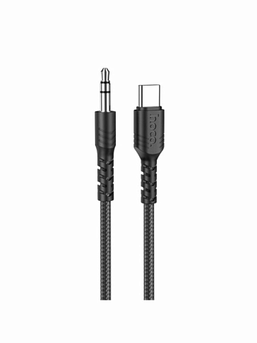 AUX Audio кабель 3,5 мм на Type-C, UPA17, HOCO, черный