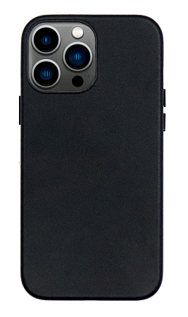 Чехол силиконовый для iPhone 14 Pro Max (6.7), Магнитный (MagSafe), экокожа, X-CASE, черный