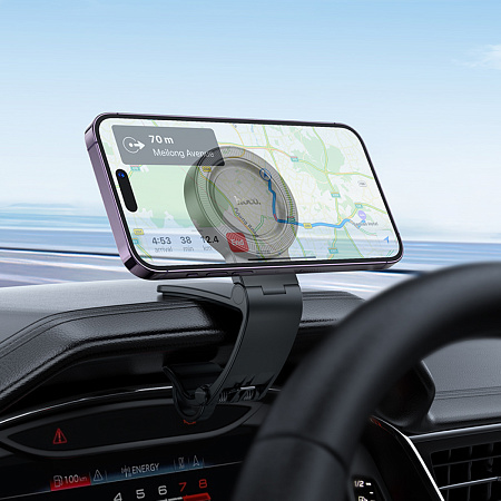 Держатель автомобильный на козырек приборной панели Magsafe, H60, HOCO, черный