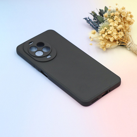 Чехол силиконовый для Huawei Nova 14 Pro, с микрофиброй внутри, с защитой камеры, X-CASE, черный