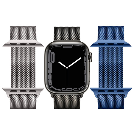Ремешок на руку для Apple Watch 38/40/41/42 мм, HOCO, WA03, Milanese loop, черный