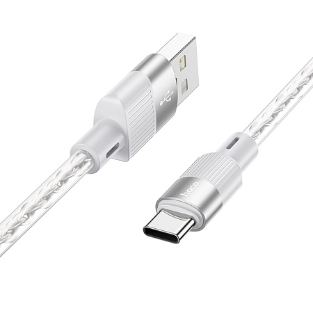 USB Кабель Type-C, HOCO, X99, 1м, силиконовый, серый