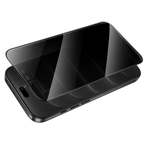 Защитное стекло для iPhone 18 Pro Max, G15, HOCO, anti-spy tempered glass, черное