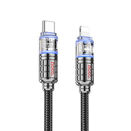 Кабель Lightning to Type-C (PD), HOCO, U122, 1.2м, черный
