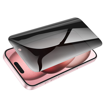 Защитное стекло для iPhone 15 Pro, A38, HOCO, 360-degree Privacy, черное
