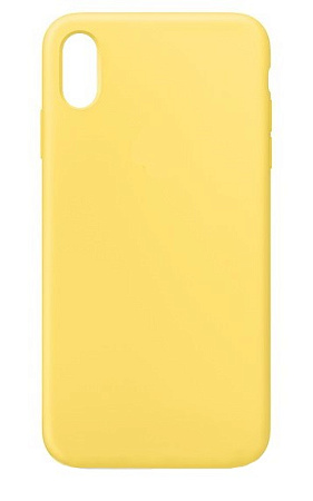 Чехол-накладка для iPhone XS Mas, Silicon Case, желтый
