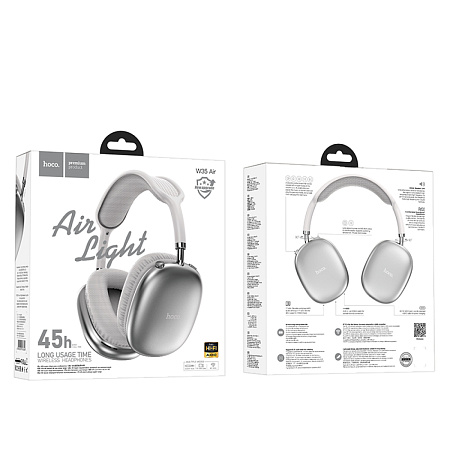 Беспроводные наушники W35 Air, HOCO, серебряные