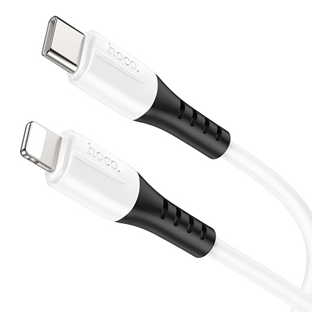 Кабель Lightning to Type-C (PD), HOCO, X82, 1м, силиконовый, белый