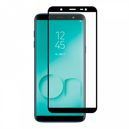 Защитное стекло на Samsung J810G, Galaxy J8 (2018), 5D, черный, X-CASE