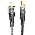 Кабель Lightning to Type-C (PD), HOCO, U121, 1м, черный