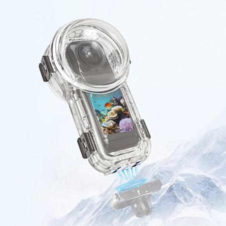 Чехол для Insta360 X5, для дайвинга 60 м погружение, крепление на винт, PULUZ