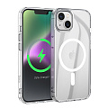 Чехол силиконовый для iPhone 14 Plus, Магнитный (MagSafe), HOCO, прозрачный