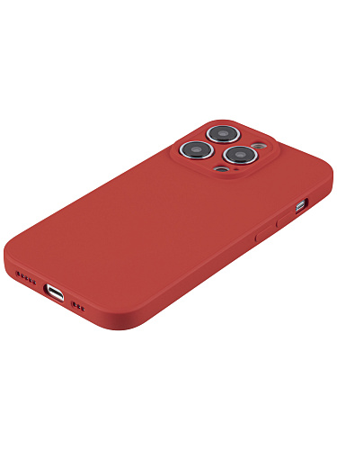 Чехол силиконовый для iPhone 14 Pro (6.1), good quality, c защитой камеры, X-CASE, красный