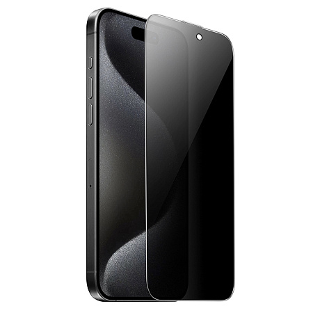 Защитное стекло для iPhone 16 Pro, A34 Plus, HOCO, Антишпионское стекло, черное