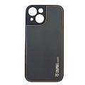 Чехол силиконовый для iPhone 13 mini (5.4), Graceful Leather series, HOCO, черный