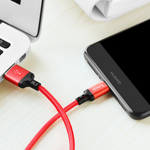 USB Кабель Type-C, HOCO, X14, 2М, красный