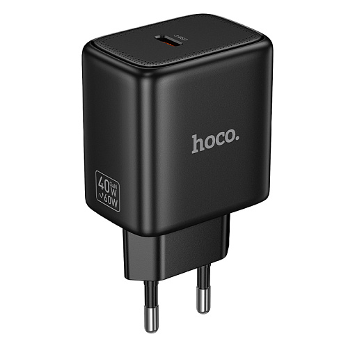 Сетевое зарядное устройство, 1 PD 40W (N83), HOCO, цвет черный