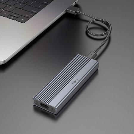 Внешний бокс для диска M.2 SSD USB 3.1/6Gbps, HB47, черный