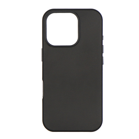 Чехол-накладка для iPhone 16 Pro Max, экокожа, магнитный (MagSafe), без лого, X-CASE, черный