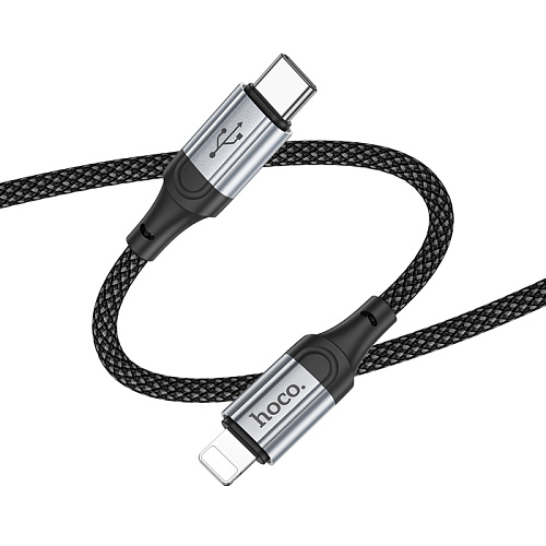 Кабель Lightning to Type-C (PD), HOCO, X102, 1M, черный