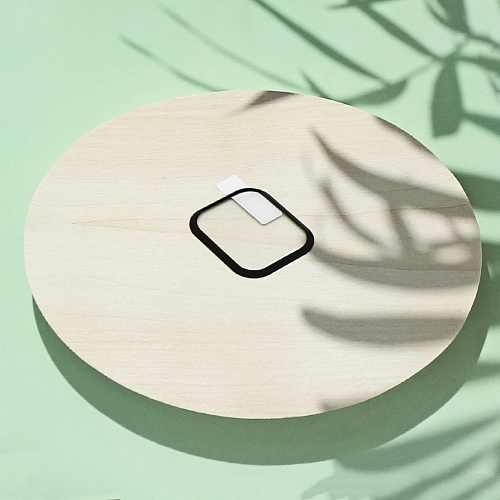 Защитное стекло на Apple Watch, 46mm, полный клей, прозрачное с черной рамкой