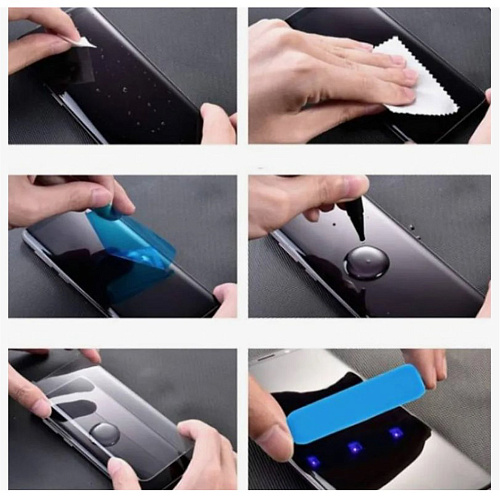 Защитное стекло на Samsung, Galaxy Note 20 (4G/5G), 3D ультрафиолет, прозрачное, X-CASE