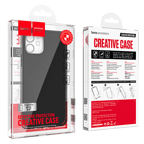 Чехол силиконовый для IPhone 12 mini (5.4), Fascination series TPU, черный, Скидка