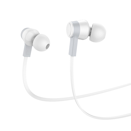 Проводные наушники M86, Type-C, Ocean universal digital earphones, HOCO, вакуумные с микрофоном, белый