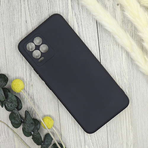 Чехол силиконовый для Realme 8/8 Pro, с защитой камеры, X-CASE,черный