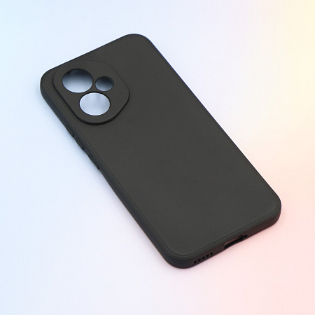 Чехол силиконовый для Honor 400, с микрофиброй внутри, с защитой камеры, X-CASE, черный