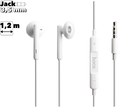   M64 Melodious wire control earphones, HOCO, 